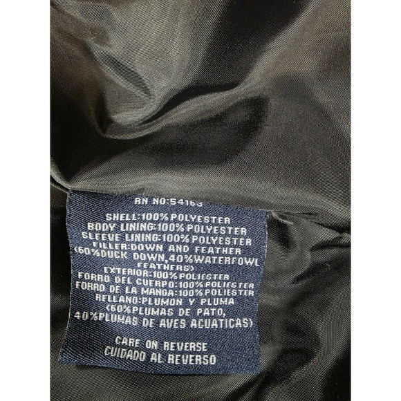 Y2K Style Dockers Black Puffer Jacket Men's L Insulated Winter Coat - Picture 14 of 16